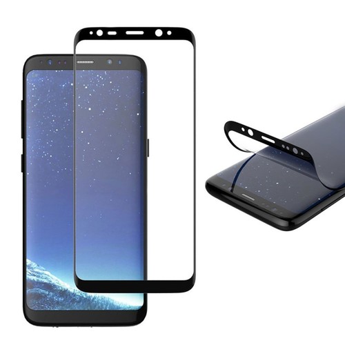 Hybrid TPU Premium gebogene Panzerfolie Folie Schwarz f�r Samsung Galaxy S9 G960F