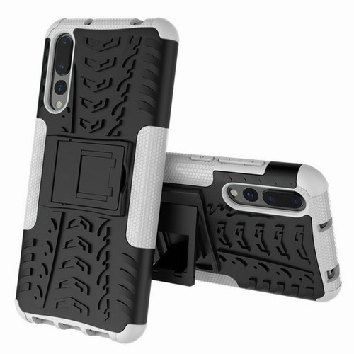 Hybrid Case 2teilig Outdoor Wei� f�r Huawei P20 Etui Tasche H�lle Cover Schutz 