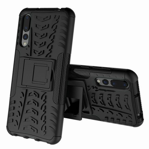 F�r Huawei P20 Pro Hybrid Case 2teilig Outdoor Schwarz Etui Tasche H�lle Cover Schutz 