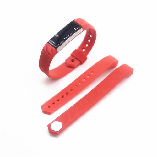 F�r Fitbit Alta HR Kunststoff / Silikon Armband f�r Frauen / Gr��e S Rot Uhr Neu