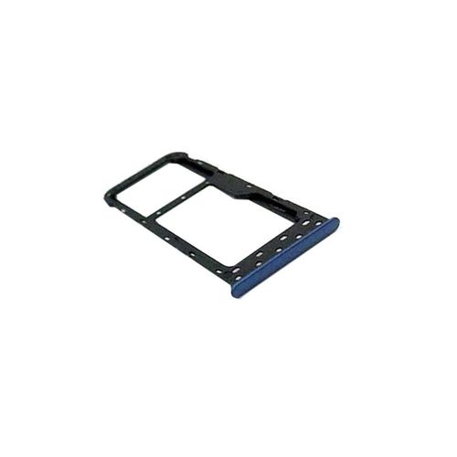 F�r Huawei P Smart Reparatur Karten Halter Sim Tray Schlitten Holder Blau Ersatz