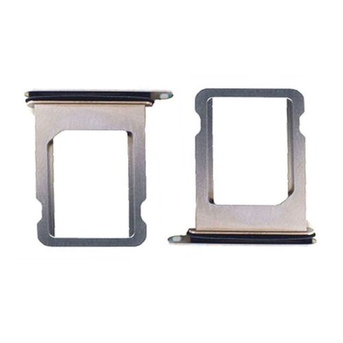 Sim Karten Halter Adapter Sim Tray fr Apple iPhone X (10) 5.8 + Dichtung Silber