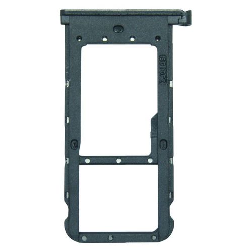 F�r Huawei P Smart Plus Karten Halter Sim Card Tray Schlitten Holder Schwarz Ersatzteil Neu