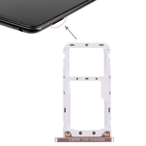 F�r Xiaomi Mi Max 3 Karten Halter Sim Tray Schlitten Holder Ersatzteil Gold hochwertig Neu