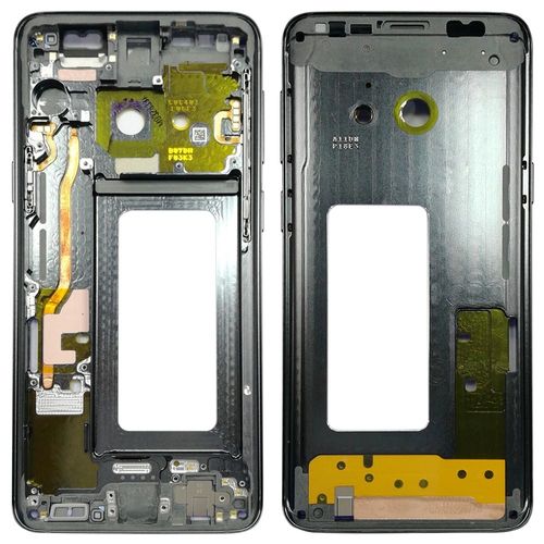 Mittelrahmen Rahmen Kamera Glas Geh�use f�r Samsung Galaxy S9 G960 G960F Grau Neu