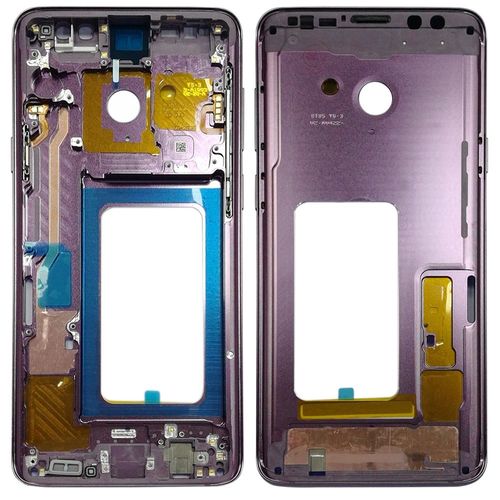 Mittelrahmen Rahmen Kamera Glas Geh�use f�r Samsung Galaxy S9 Plus G965 G965F Lila Neu