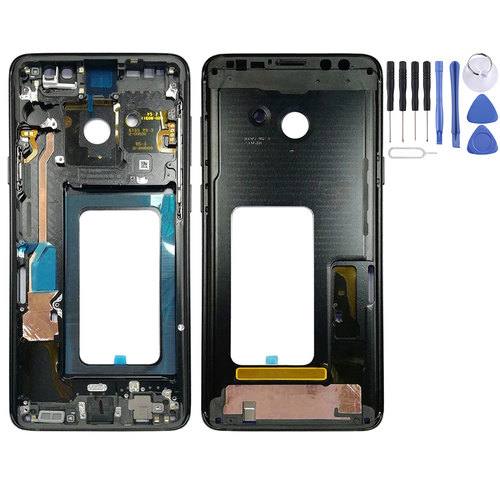 Mittelrahmen Rahmen Kamera Geh�use Ersatz f�r Samsung Galaxy S9 Plus G965 G965F Schwarz