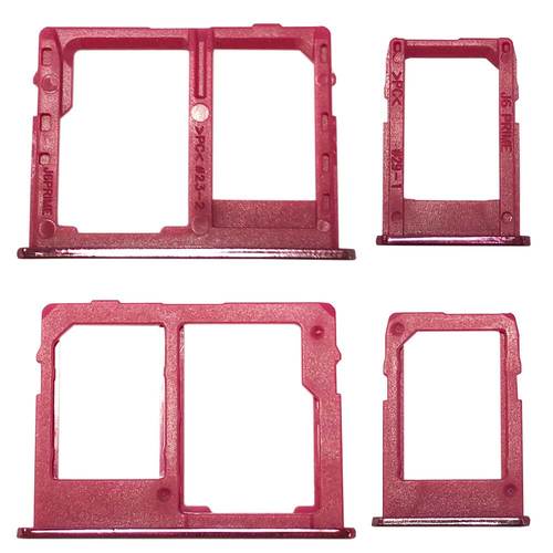 Simkarten Halter f�r Samsung Galaxy J4 Plus J415F 2018 Card Tray SD Rose Rot Zubeh�r Ersatz