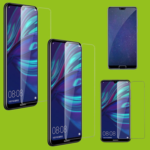 F�r Huawei P30 2x 4D Full Curved Tempered Hart Glas Folie 0,3 mm H9 Schutz H�lle Transparent