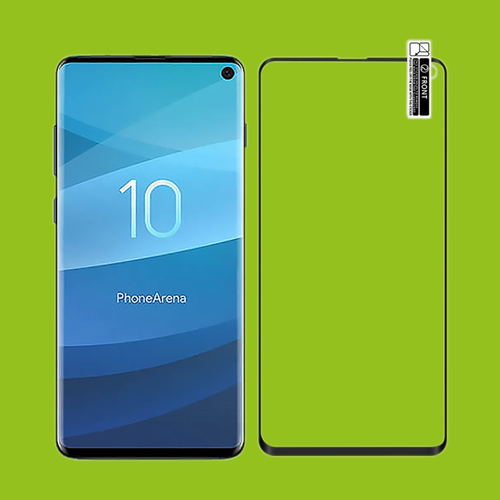 2x Hybrid TPU Premium gebogene Panzerfolie Folie Schwarz f�r Samsung Galaxy S10 Plus G975F 6.4 Zoll