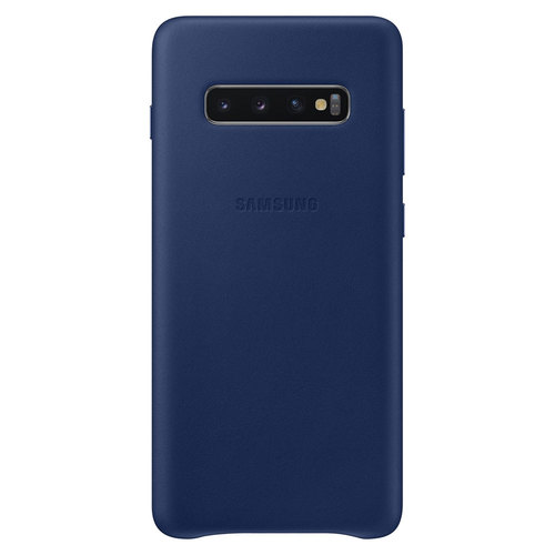 Samsung Leather Cover Navy f�r Samsung Galaxy S10 Plus G975F EF-VG975L Tasche Etui Schutzh�lle