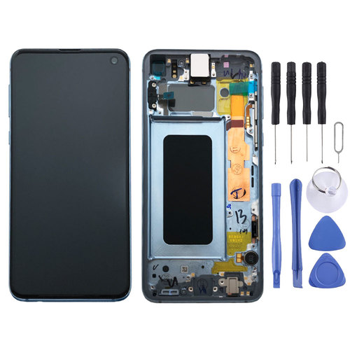 Samsung Display LCD Komplettset GH82-18852C Prism Blue / Blau fr Galaxy S10e 5.8 Zoll G970F
