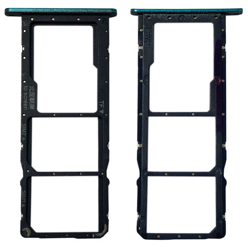 Sim Card Tray f�r Huawei Y7 2019 Blau Kartenhalter Schlitten Holder Ersatzteil 