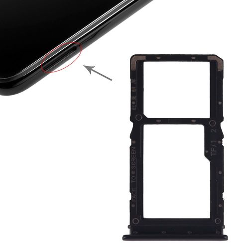 Sim Card Tray f�r Xiaomi Redmi Note 7 / Pro Karten Halter Schwarz Schlitten Holder Ersatzteil