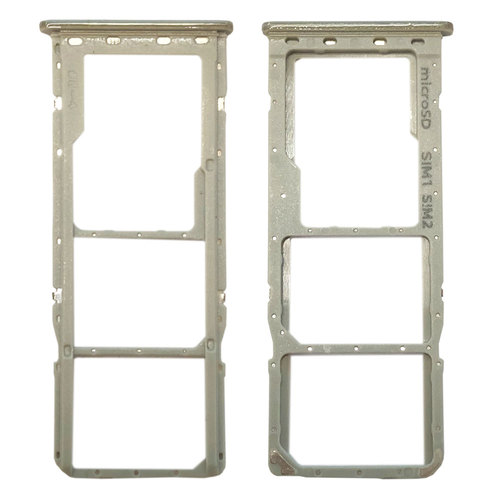 F�r Samsung Galaxy A50 Simkarten Halter Sim Tray SD Card Silber Zubeh�r Ersatzteil