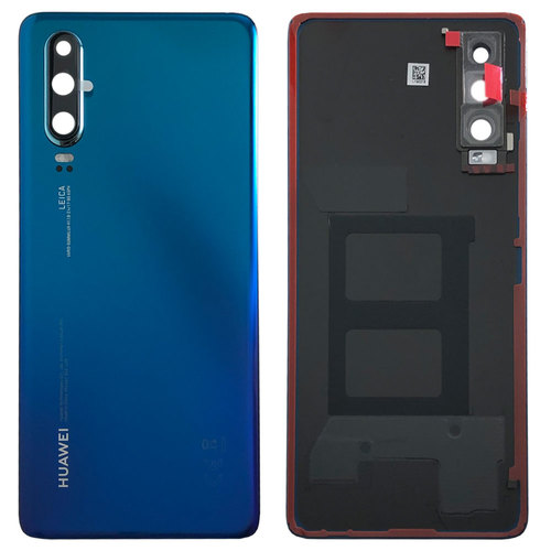 Huawei Akkudeckel Akku Deckel Batterie Cover Aurora Blue / Blau f�r P30 02352NMN Reparatur Neu