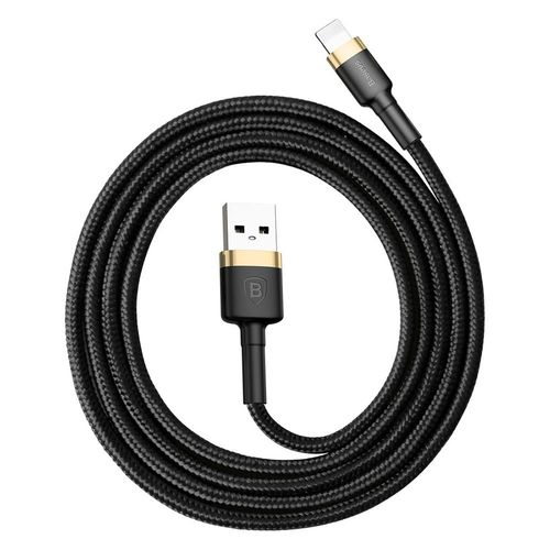 Baseus Ladekabel f�r Apple iPhone iPad iPod Schwarz Gold USB Sync Cable 8Pin Datenkabel