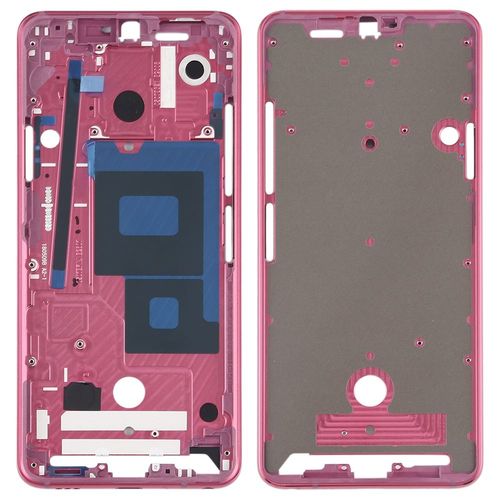 Geh�use Rahmen Mittelrahmen Front Housing kompatibel f�r LG G7 ThinQ Pink Neu 
