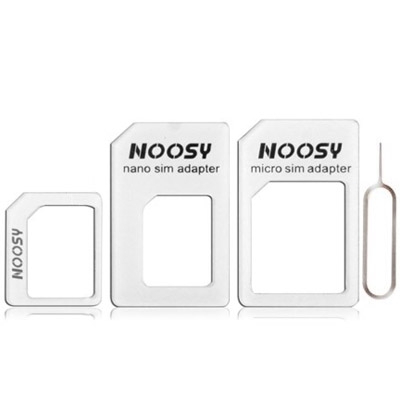 4 in 1 Card Tray Holder Kit f�r Apple  iPhone 5 / 4 / 4S Wei� Zubeh�r Karten Halter Buchse