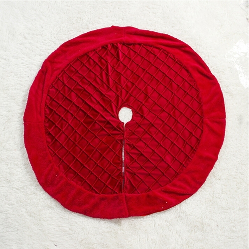 Rote 100 cm Weihnachtsbaum Unterlage Karriert Christbaum Decke Abdeckung Deko Christmas