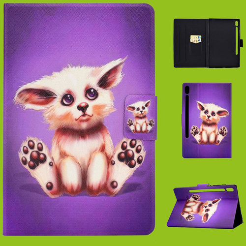 Fr Samsung Galaxy Tab A 10.5 T590 / T595 2018 Motiv 51 Tasche Kunst Leder Hlle Etuis