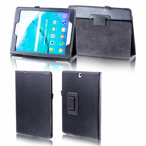 F�r Samsung Galaxy Tab A 8.0 2019 T290 T295 Schwarz  Kunstleder H�lle Cover Tasche Case Neu