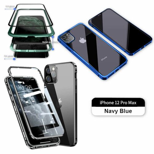 Beidseitiger 360 Grad Magnet / Glas Case Bumper f�r Smartphones Handy Tasche Case H�lle Cover New Style 