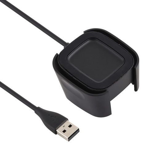 Docking Station f�r Fitbit Versa 2 Smart Watch USB Schwarz Charge Cable Ladestation
