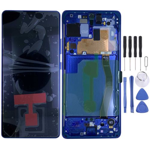 Samsung Display LCD Kompletteinheit f�r Galaxy S10 Lite G770F GH82-21672C Blau / Prism Blue