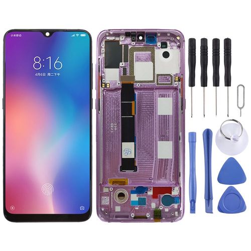 F�r Xiaomi Mi 9 Display Pink Full OLED LCD Einheit Touch mit Rahmen Ersatzteil Reparatur