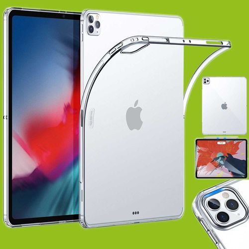 F�r Apple iPad Air 13 2024 / Pro 12.9 2022 / 2021 / 2020 Transparent Tablet Tasche H�lle Case TPU Silikon Etuis d�nn