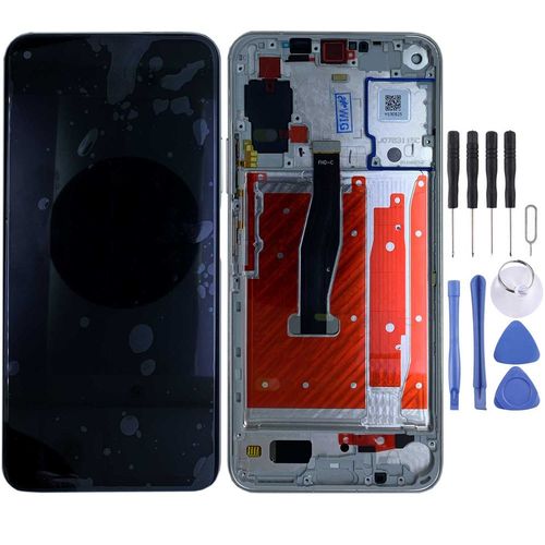 F�r Huawei Honor 20 Pro Silber Display Full LCD Einheit Touch mit Rahmen Ersatzteil Reparatur