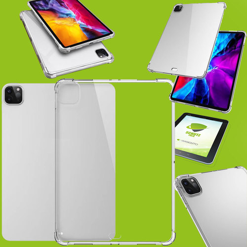 F�r Apple iPad Pro 12.9 2022/2021/2020 Transparent Schock H�lle Tablet Tasche Cover + H9 Hart Glas