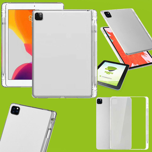 F�r Apple iPad Pro 12.9 2022/2021/2020 Transparent Schock H�lle mit Stift �ffnung Tablet Tasche Cover + H9 Hart Glas