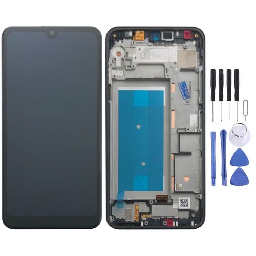 F�r LG K50s / Single SIM Schwarz Display Full LCD Einheit Touch mit Rahmen Ersatzteil Reparatur