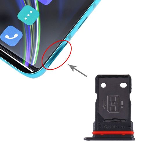 SIM Karten Halter f�r OnePlus 8 Schwarz Schlitten Ersatzteil Sim Card Tray Reparatur