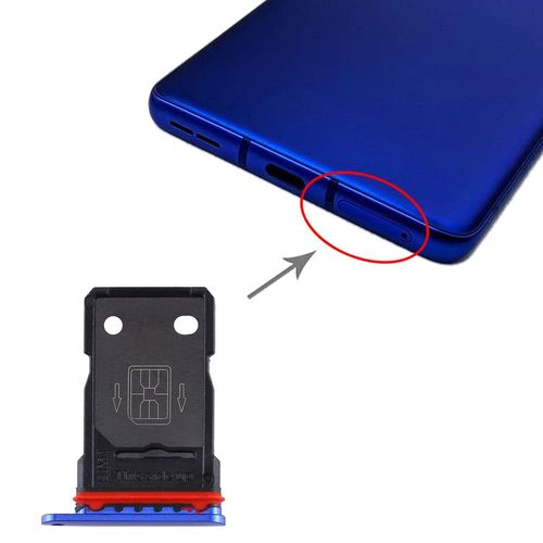 SIM Karten Halter + SIM Karten Halter f�r OnePlus 8 Pro Blau Schlitten Ersatzteil Sim Card Tray Reparatur