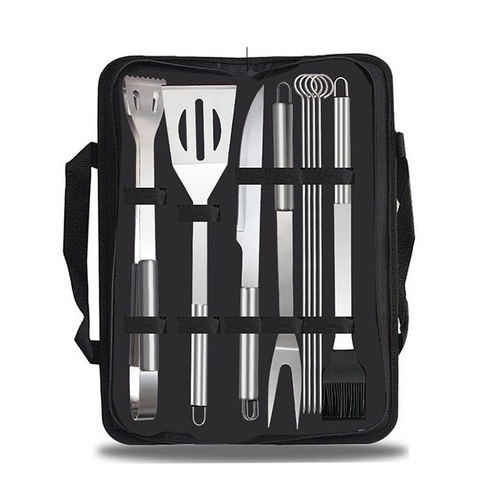 9 in 1 Geschirr Set f�r Outdoor Tasche Campinggrill Geschirr Picknick Tool Barbecue 