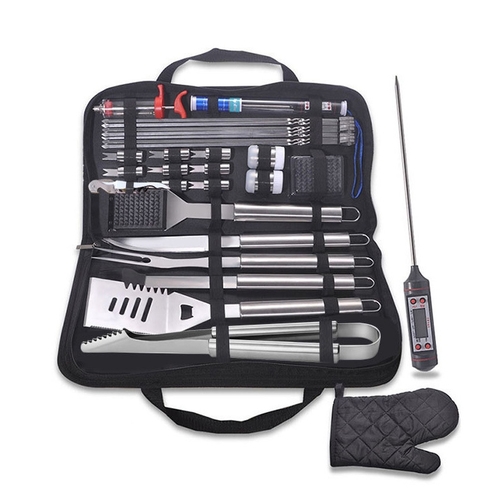 30 in 1 Geschirr Set f�r Outdoor Tasche Campinggrill Geschirr Picknick Tool Barbecue 