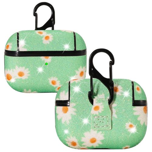 Apple Airpods Pro Cover Ring Gr�n Schutzh�lle Cover Tasche Case Etui Halter