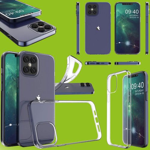 F�r Apple iPhone 12 Pro Max 6.7 Zoll Silikoncase TPU Schutz Transparent Tasche H�lle Cover Etui Zubeh�r Neu