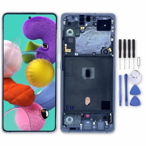 Samsung Display LCD Kompletteinheit fr Galaxy A51 5G GH82-23100B Cloud White / Wei