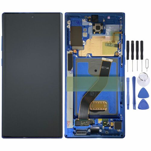 Samsung Display LCD Kompletteinheit f�r Galaxy Note 10 Plus GH82-20838D Aura Blue / Blau