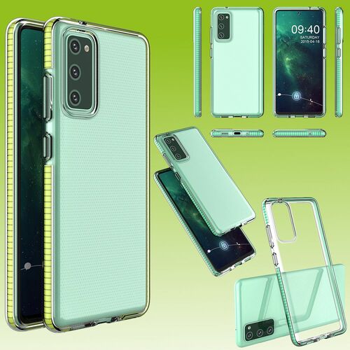 Color Frame TPU Silikon Case f�r Samsung Galaxy S20 FE G780F G781B Tasche H�lle Cover Etuis Schutz 