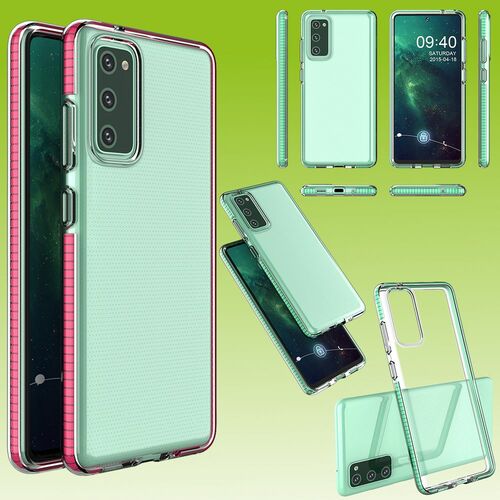 Color Frame TPU Silikon Case f�r Samsung Galaxy S20 FE G780F G781B Tasche H�lle Cover Etuis Schutz 