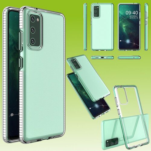 Fr Samsung Galaxy S20 FE G780F G781B Hybrid Case Color Frame Creme Tasche Hlle Cover Schutz