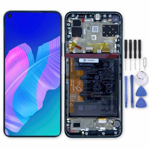 F�r Huawei P40 Lite 5G 02353SUP Full LCD + Rahmen Crush Green / Gr�n Ersatzteil Reparatur