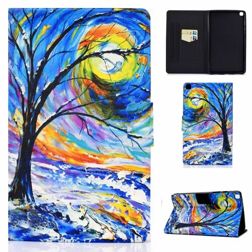 F�r Samsung Galaxy Tab A7 T500 / T505 2020 Motiv 77 Tasche Kunst Leder H�lle Etuis