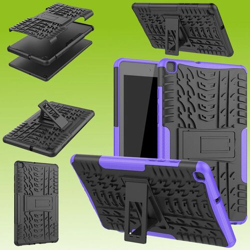 F�r Samsung Galaxy Tab A 8.0 2019 T290 T295 Hybrid Outdoor Schutzh�lle Case Lila Tasche Cover Etuis