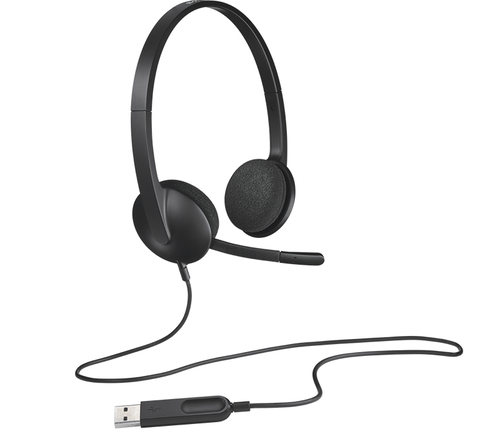 Logitech H340 Headset Kopfhrer Micro Zubehr Graphit Bro Call Center Binaural